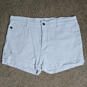 KanCan Crisp White Jean Shorts